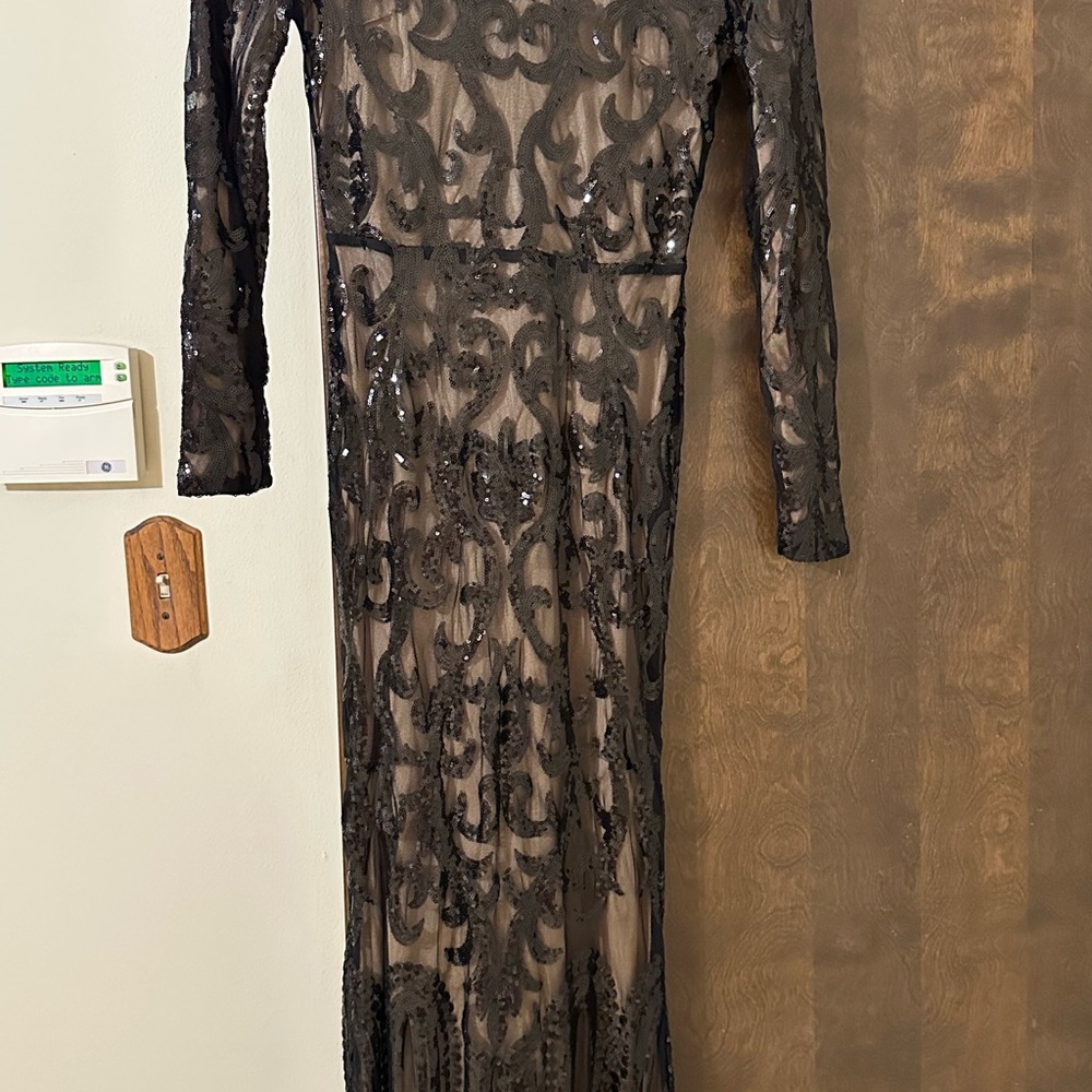 Modest Mermaid Hem Sequin Prom Dress